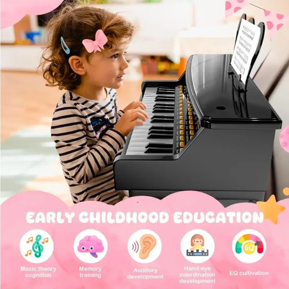 Toy Pianos for Kids Ages 3-7 with Keyboard Stickers, Learning Beginners 37 Keys - Picture 6 of 7